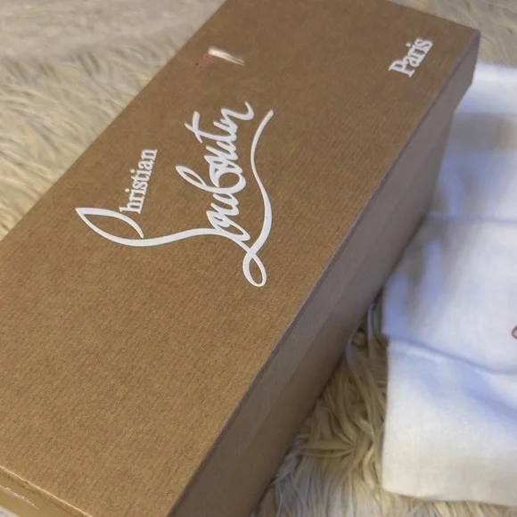 Christian Louboutin Red Sandals with Black Straps size 36 - Picture 5 of 7